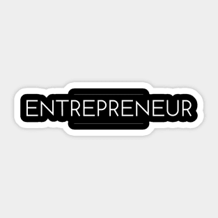 Entrepreneur Minimalist Design Sticker